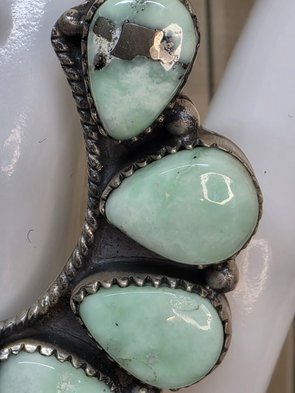 Sterling Silver Paloma Turquoise Cluster Adjustable Statement Ring NWT - Picture 5 of 7
